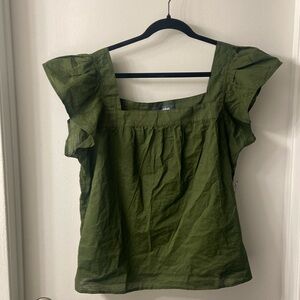 Green Butterfly Top